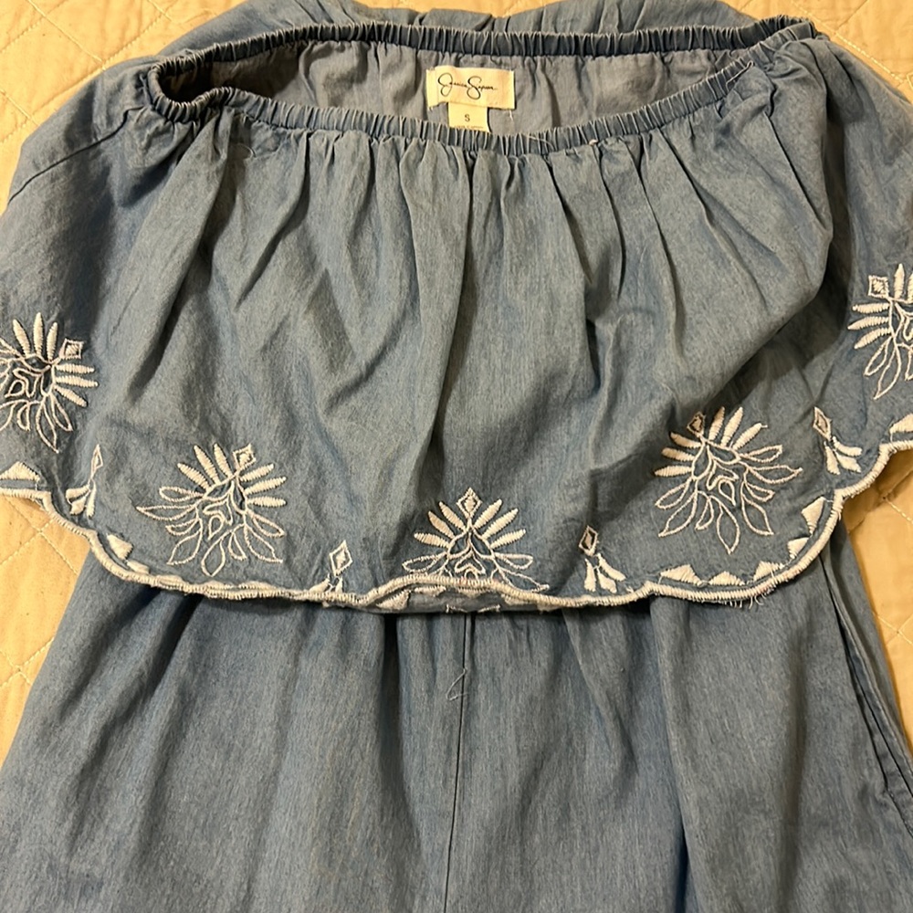 Blue Jessica Simpson jumpsuit